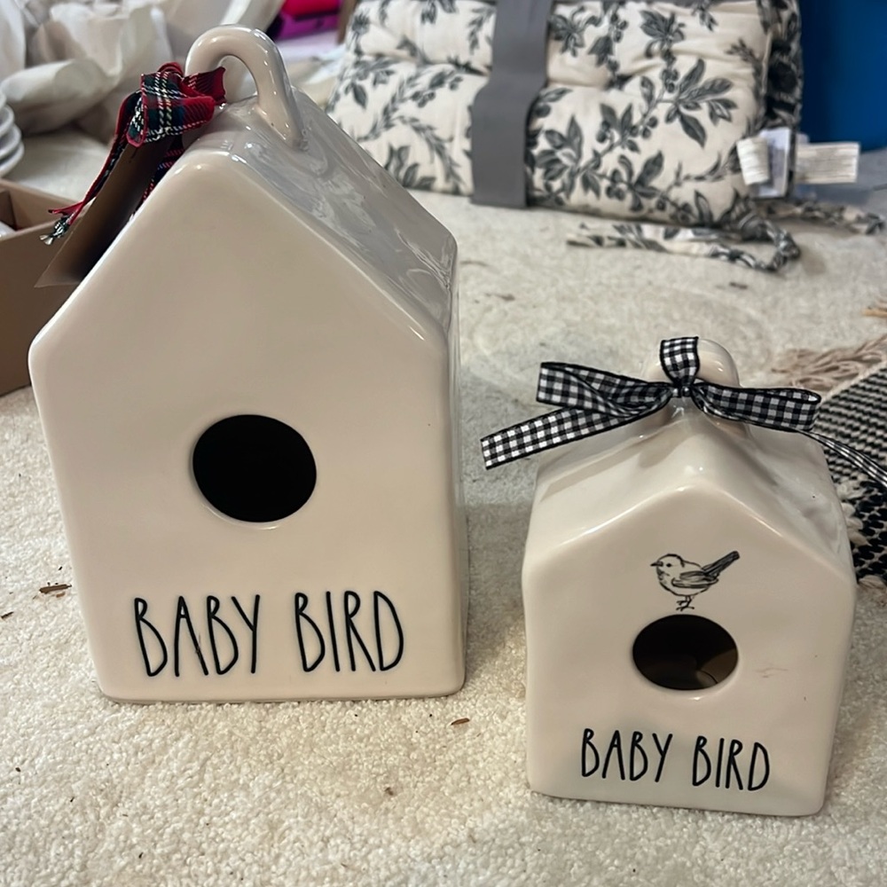 Rae Dunn bird house